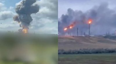 massively fire at russia